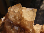Natural Smokey Phantom Quartz Clusters x 2 From Luena, Congo - Toprock Gemstones and Minerals 