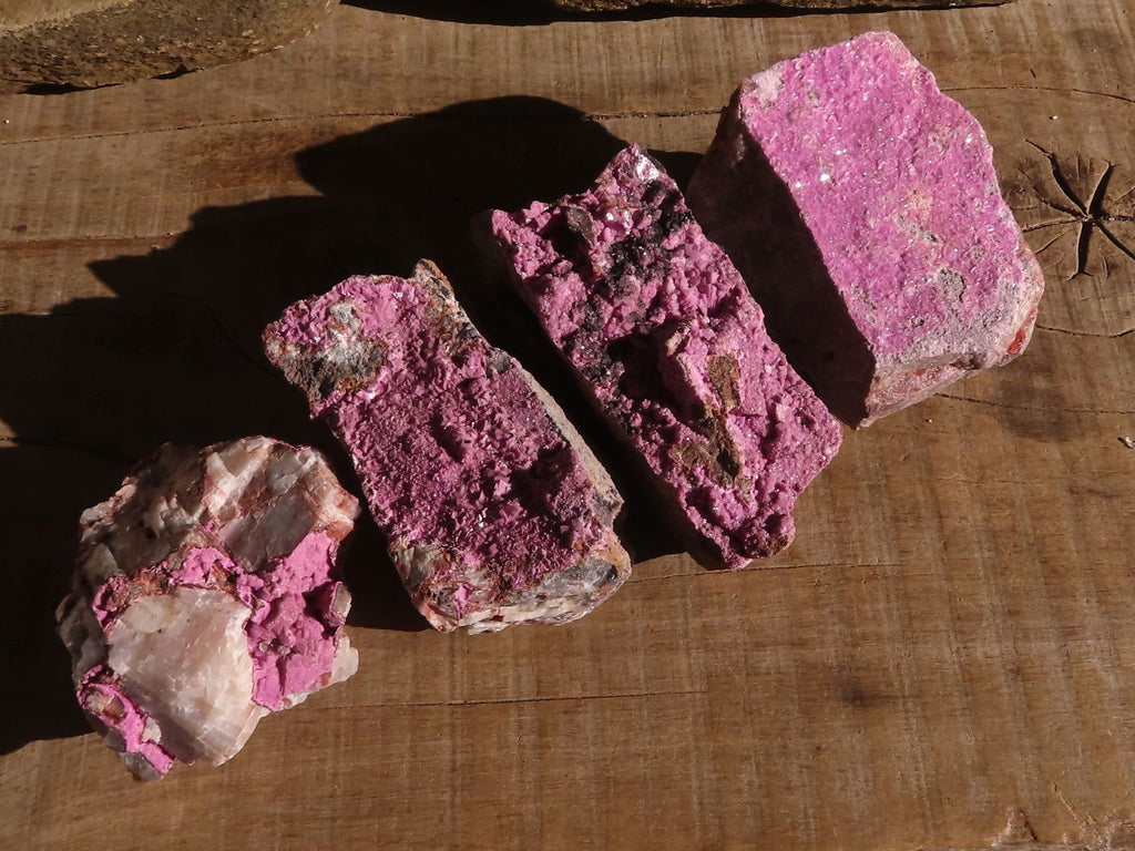 Natural Pink Salrose Cobaltion Dolomite Specimens  x 4 From Kakanda, Congo - Toprock Gemstones and Minerals 
