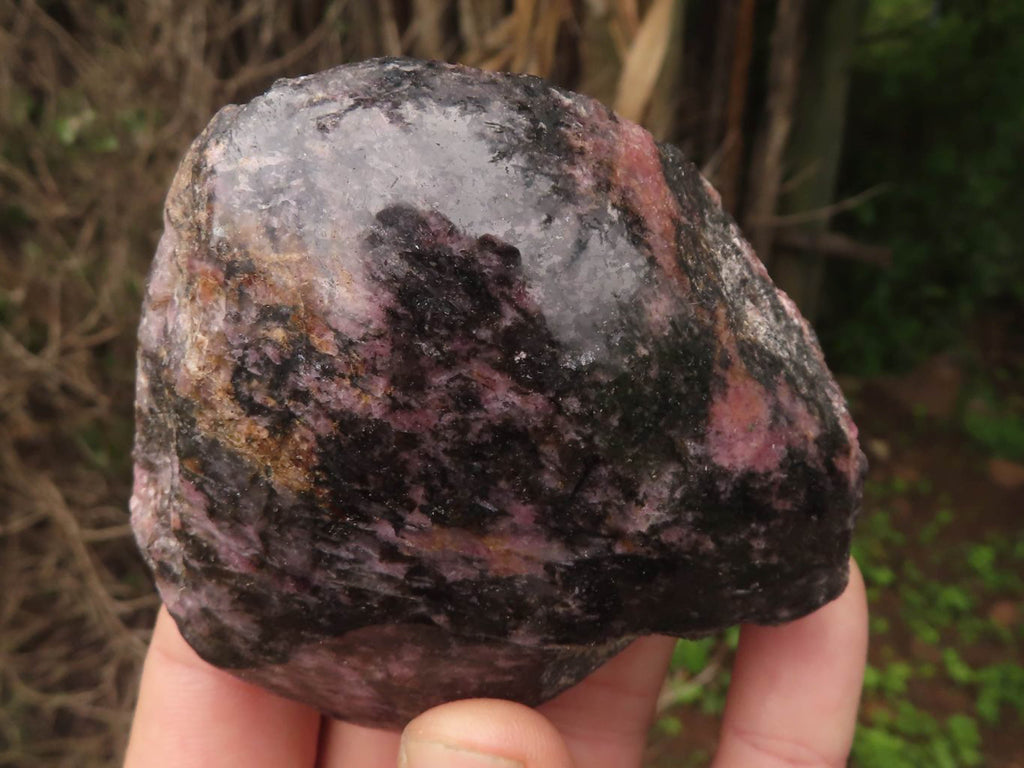 Polished One Side Polished Rhodonite Free Forms  x 4 From Madagascar - TopRock