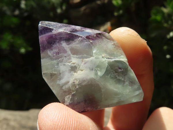 Polished Watermelon Fluorite Faceted Jewellery Free Forms  x 22 From Uis, Namibia - TopRock