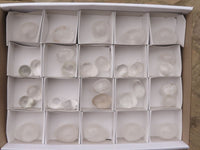 Polished Mini Semi Optic Quartz Eggs  x 30 From Madagascar - TopRock