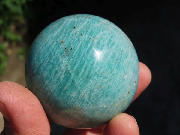 Polished Stunning Blue Amazonite Spheres x 4 From Madagascar - TopRock