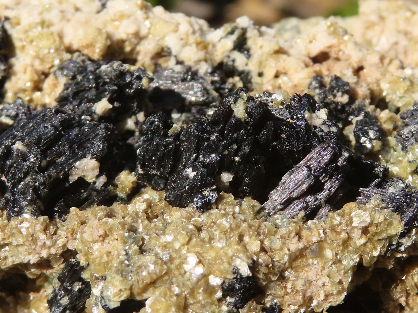 Natural Schorl Black Tourmaline Specimens With Vermiculite x 2 From Erongo, Namibia - Toprock Gemstones and Minerals 