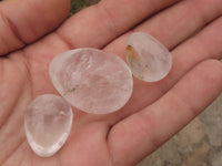 Polished Mini Semi Optic Quartz Eggs  x 30 From Madagascar - TopRock