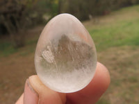 Polished Mini Semi Optic Quartz Eggs  x 30 From Madagascar - TopRock