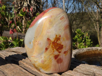 Polished  Polychrome / Picasso Jasper Standing Free Forms  x 3 From Mahajanga, Madagascar - Toprock Gemstones and Minerals 
