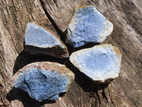 Natural XX Rare Blue Dumortierite Rough Specimens x 4 From Mozambique - TopRock