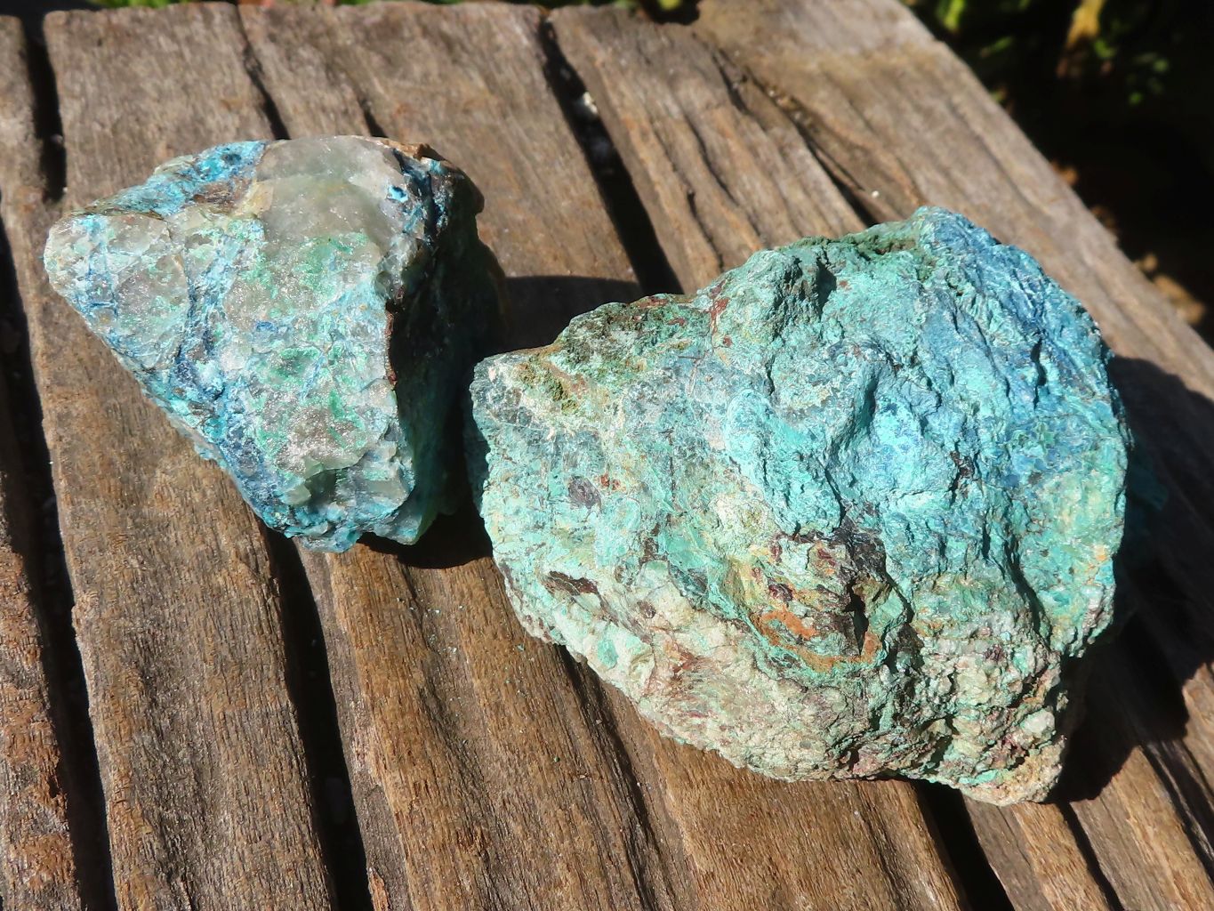 Natural Rough Blue Shattuckite Specimens x 13 From Kaokoveld, Namibia - Toprock Gemstones and Minerals 