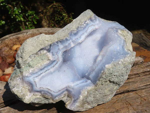 Natural Blue Lace Agate Specimen  x 1 From Malawi