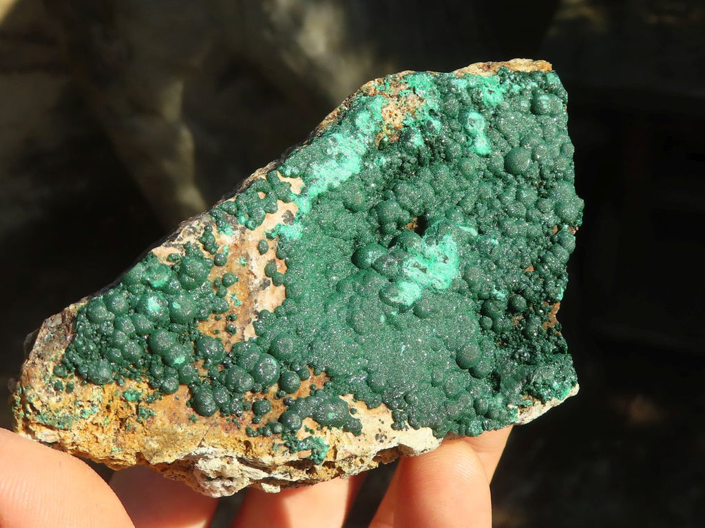 Natural Crystalline Malachite Specimens  x 4 From Congo - Toprock Gemstones and Minerals 