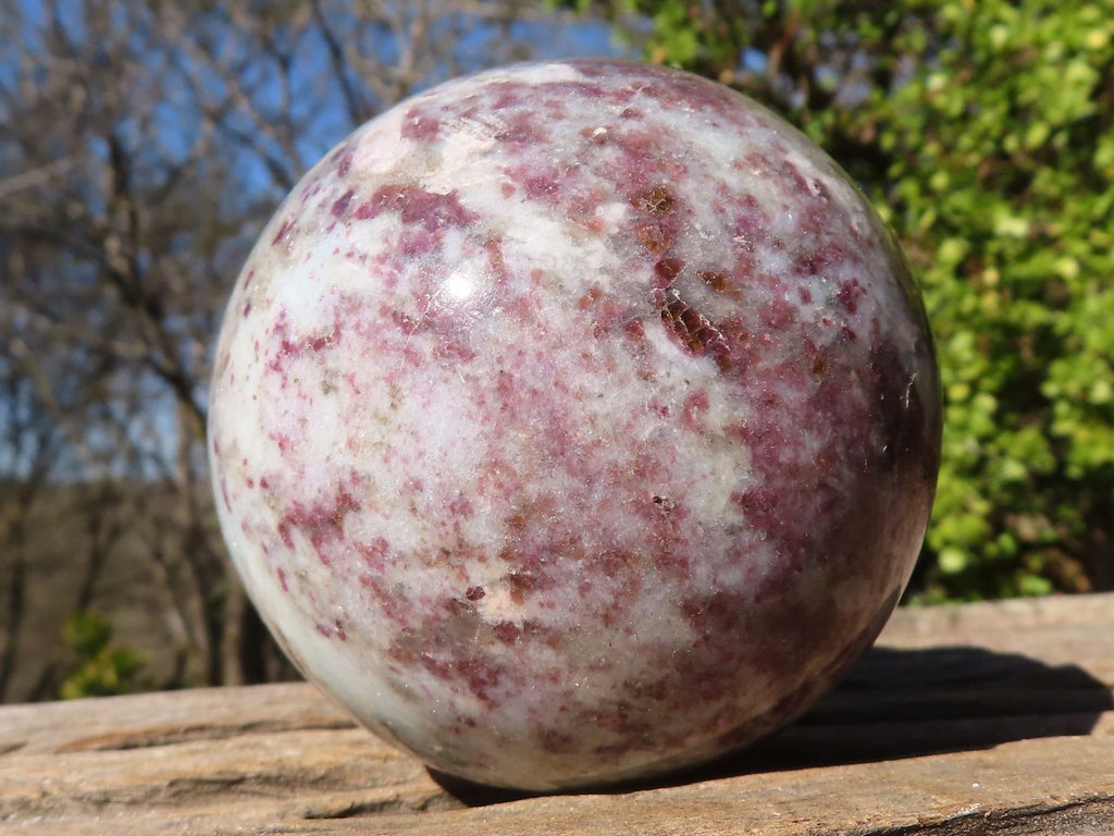 Polished Rubellite Pink Tourmaline Matrix Spheres x 4 From Madagascar - Toprock Gemstones and Minerals 