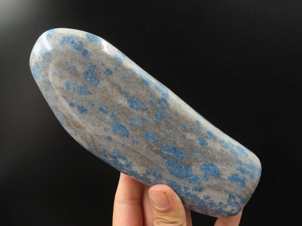 Polished Blue Spotted Spinel Crystal Point & Standing Free Form x 2 From Madagascar - TopRock