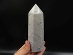 Polished Blue Spotted Spinel Crystal Point & Standing Free Form x 2 From Madagascar - TopRock
