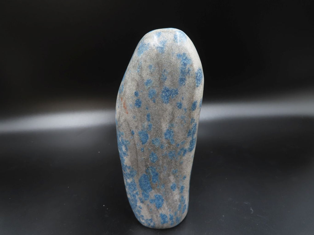 Polished Blue Spotted Spinel Crystal Point & Standing Free Form x 2 From Madagascar - TopRock