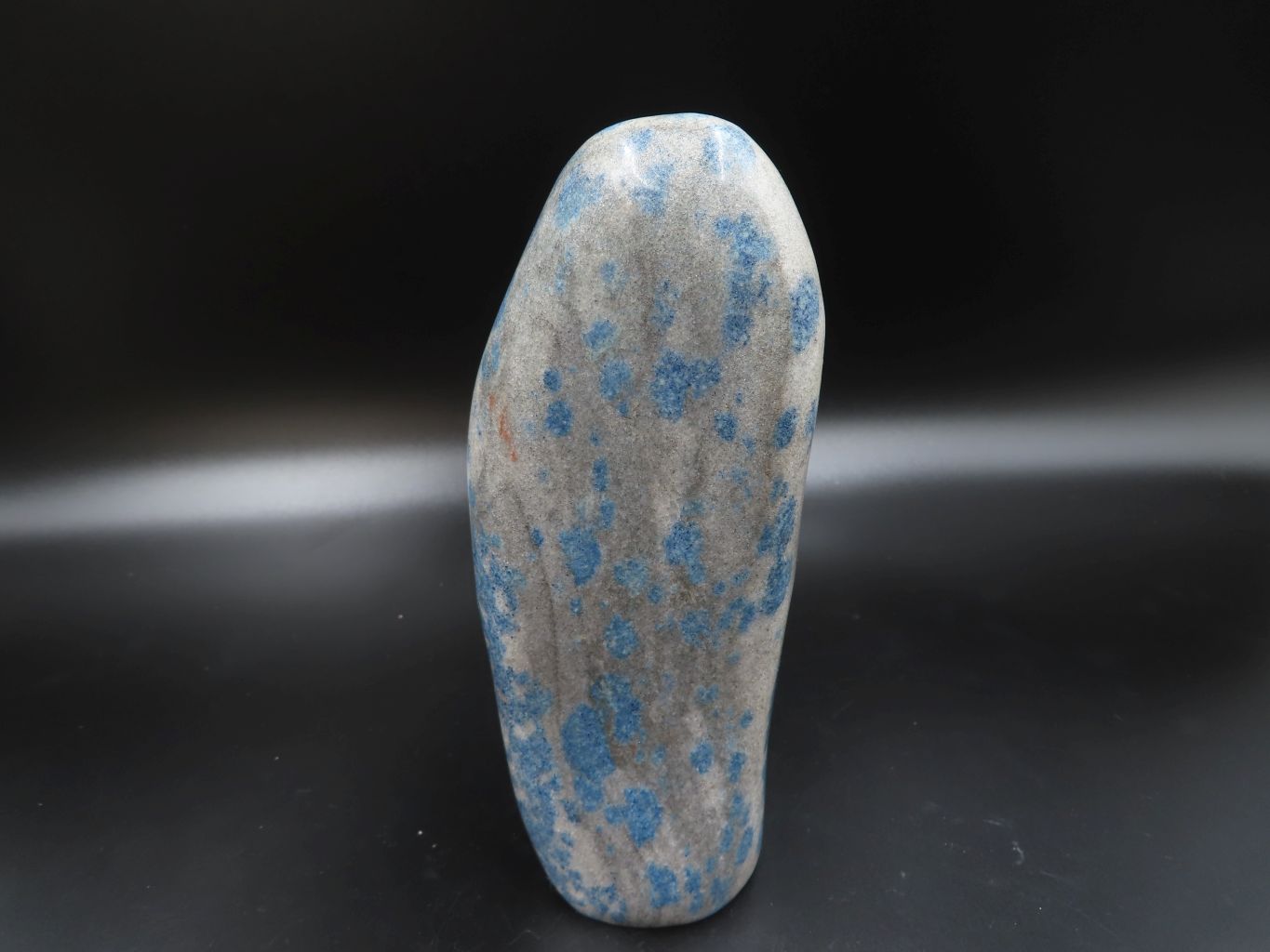 Polished Blue Spotted Spinel Crystal Point & Standing Free Form x 2 From Madagascar - TopRock
