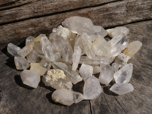 Natural Single Quartz Crystals x 2.1 Kg Lot From Zambia - TopRock