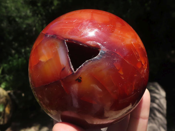 Polished Pair Of Carnelian Agate Spheres  x 2 From Madagascar - TopRock