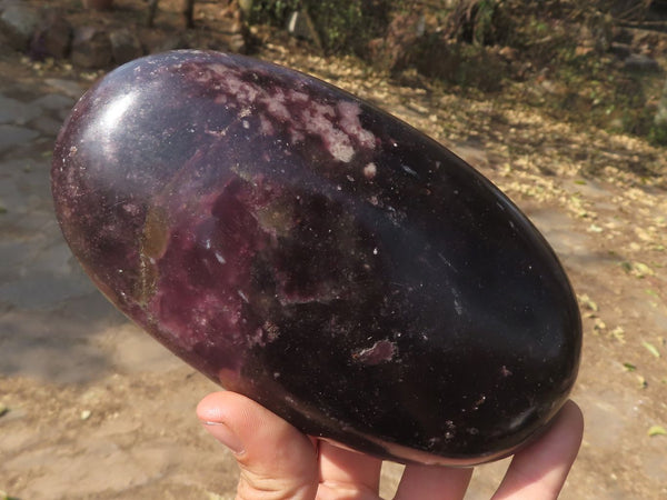 Polished XXL Dark Purple Lepidolite Soap Free Forms  x 2 From Zimbabwe - TopRock