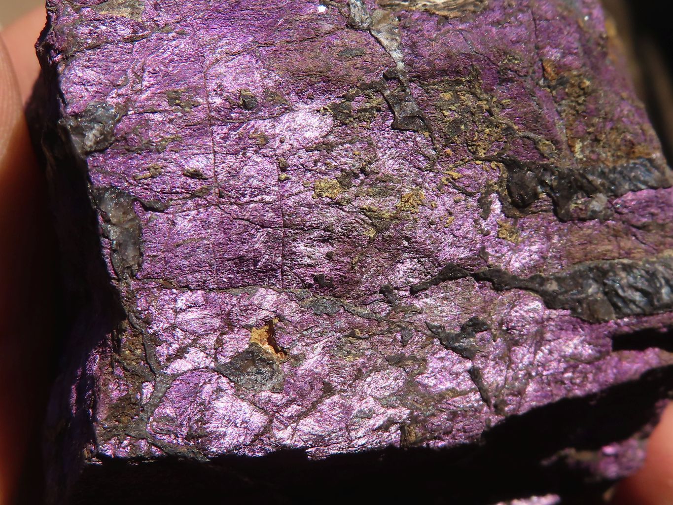 Natural Metallic Purpurite Cobbed Specimens  x 4 From Erongo, Namibia - Toprock Gemstones and Minerals 