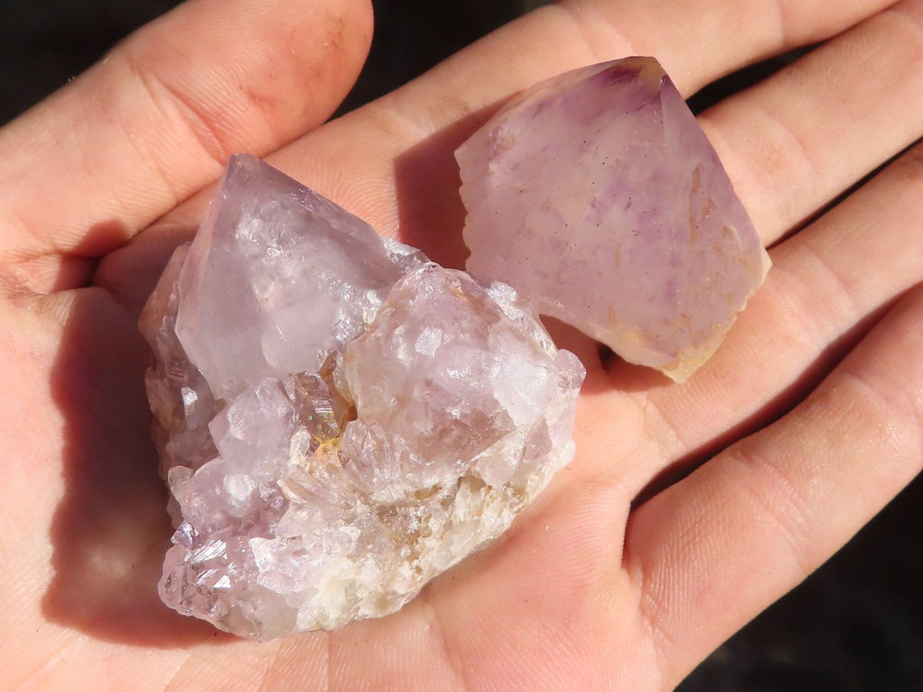 Natural Small Mixed Spirit Amethyst Quartz Clusters  x 35 From Boekenhouthoek, South Africa - Toprock Gemstones and Minerals 