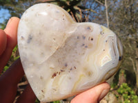 Polished  Stunning Selection Of Agate Gemstone Hearts x 6 From Madagascar - Toprock Gemstones and Minerals 