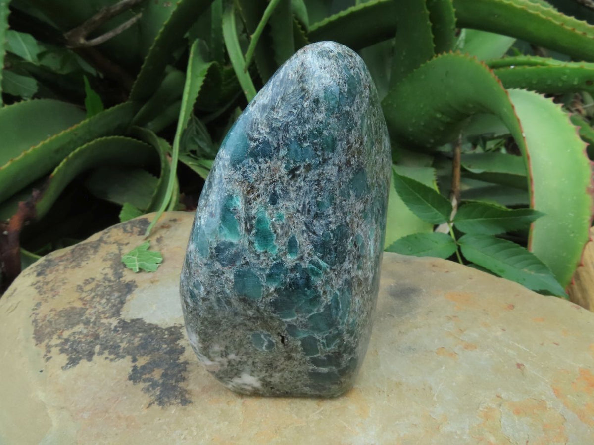 Polished Emeralds In Matrix Free Forms x 2 From Zimbabwe - TopRock