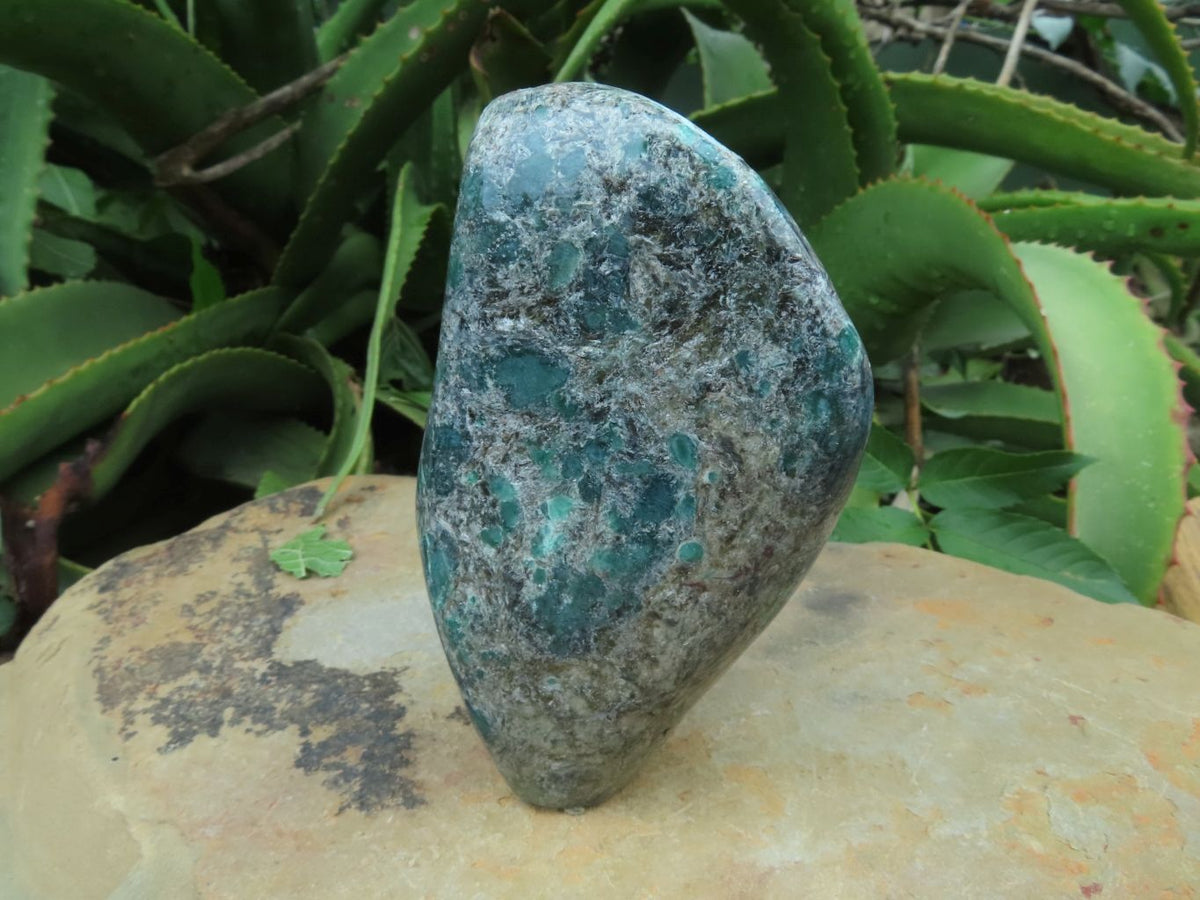 Polished Emeralds In Matrix Free Forms x 2 From Zimbabwe - TopRock