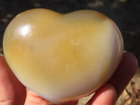 Polished  Stunning Selection Of Agate Gemstone Hearts x 6 From Madagascar - Toprock Gemstones and Minerals 