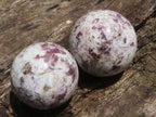 Polished Rubellite Pink Tourmaline Spheres  x 2 From Madagascar - TopRock