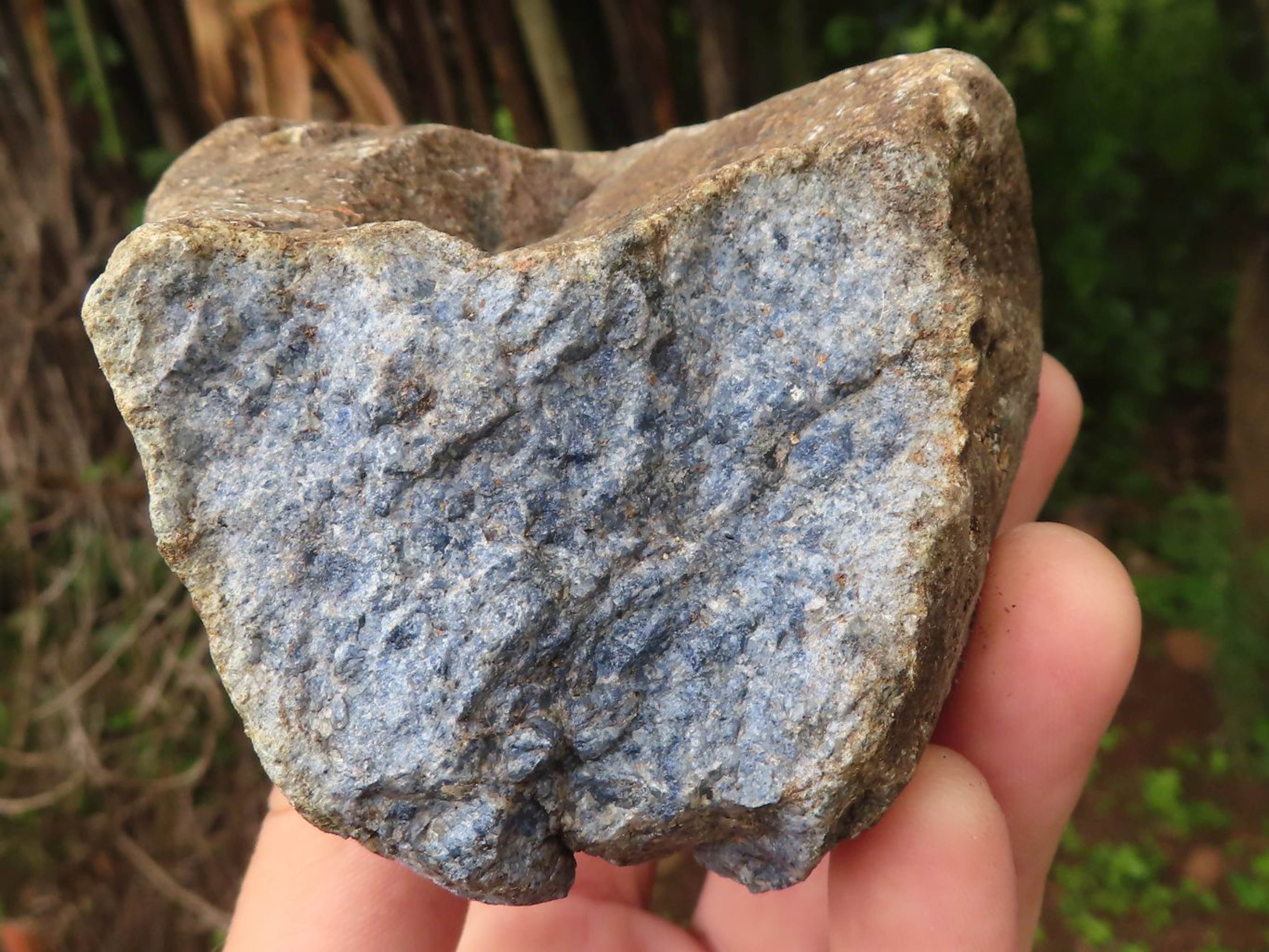 Natural Rare Blue Dumortierite Rough Specimens  x 5 From Mozambique - TopRock