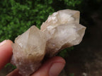 Natural White Phantom Cascading Smokey Quartz Clusters  x 6 From Luena, Congo - Toprock Gemstones and Minerals 