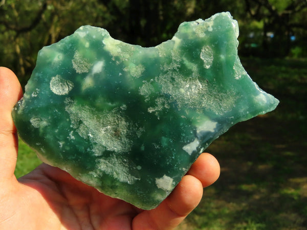 Polished One Side Mtorolite Slices Aka Emerald Chrysoprase x 6 From Mutorashanga, Zimbabwe - TopRock