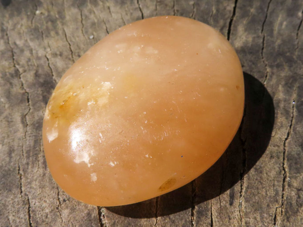 Polished Vibrant Orange Twist Calcite Palm Stones  x 12 From Madagascar - TopRock