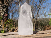 Polished Stunning Clear Quartz Crystal Points x 6 From Madagascar - Toprock Gemstones and Minerals 