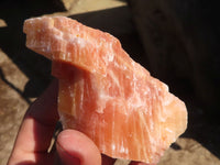 Natural New Sunset Orange Calcite Specimens  x 12 From Spitzkoppe, Namibia - Toprock Gemstones and Minerals 