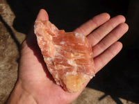 Natural New Sunset Orange Calcite Specimens  x 12 From Spitzkoppe, Namibia - Toprock Gemstones and Minerals 