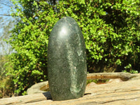 Polished Emerald Fuchsite Quartz Standing Free Forms  x 6 From Madagascar - Toprock Gemstones and Minerals 