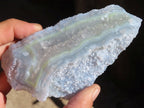 Natural Etched Blue Chalcedony Specimens x 3 From Nsanje, Malawi - Toprock Gemstones and Minerals 