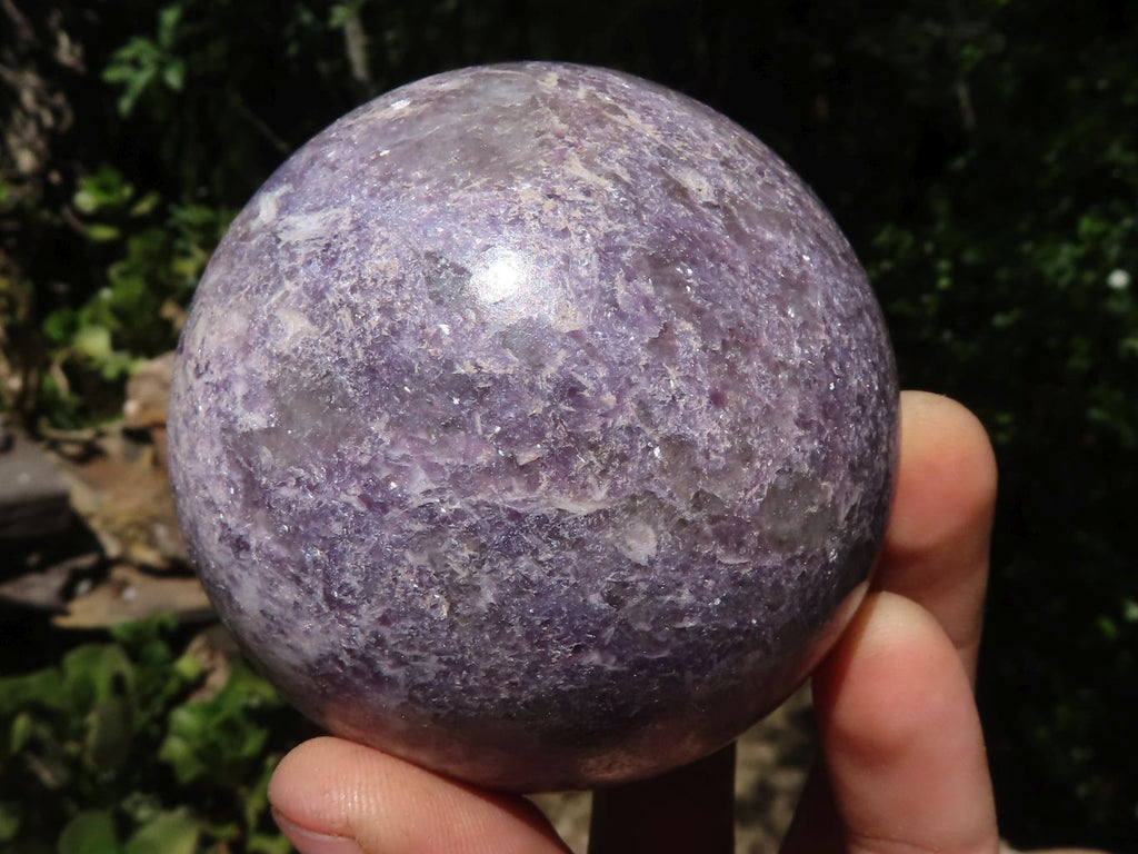 Polished Purple Lepidolite Spheres  x 4 From Zimbabwe - TopRock