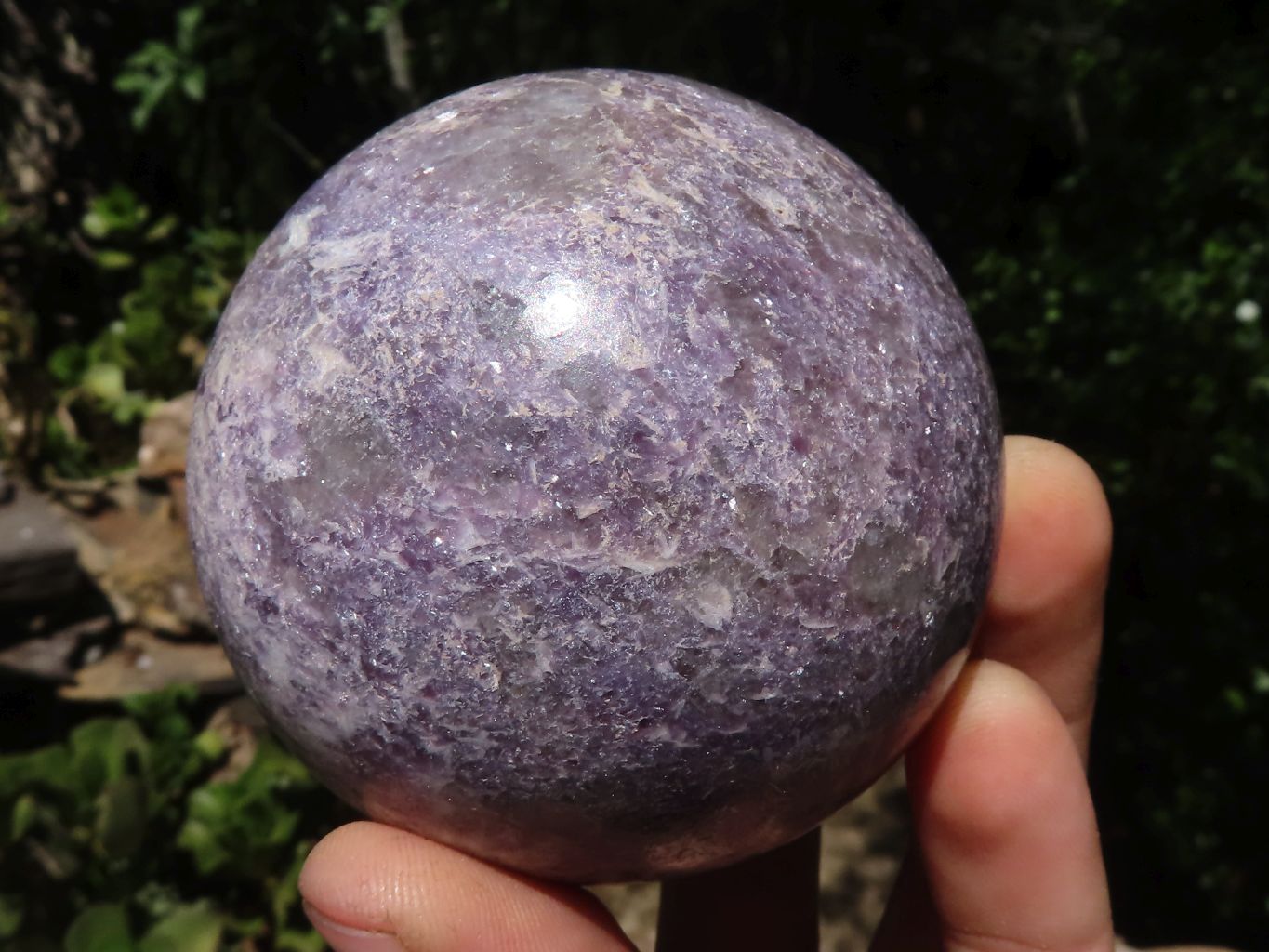 Polished Purple Lepidolite Spheres  x 4 From Zimbabwe - TopRock