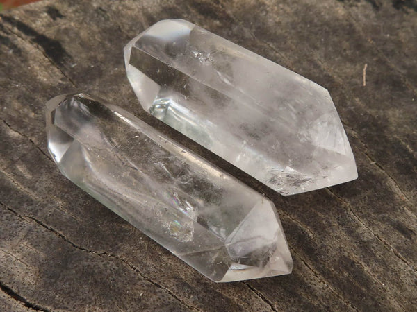 Polished Semi Optic Double Terminated Quartz Points  x 22 From Madagascar - TopRock