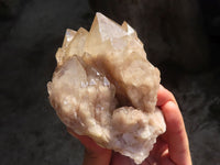 Natural Cascading White Phantom Smokey Quartz Clusters  x 4 From Luena, Congo - Toprock Gemstones and Minerals 