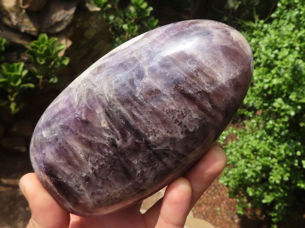 Polished Smokey Dream Amethyst Standing Free Forms  x 2 From Madagascar - Toprock Gemstones and Minerals 