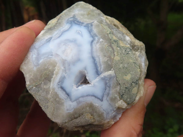 Polished One Side Polished Blue Lace Agate Geodes  x 6 From Malawi - TopRock