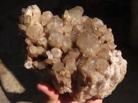 Natural Cascading Smokey Phantom Quartz Cluster x 1 From Luena, Congo - Toprock Gemstones and Minerals 