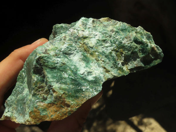 Natural Green Jade Rough Specimens  x 12 From Swaziland - TopRock