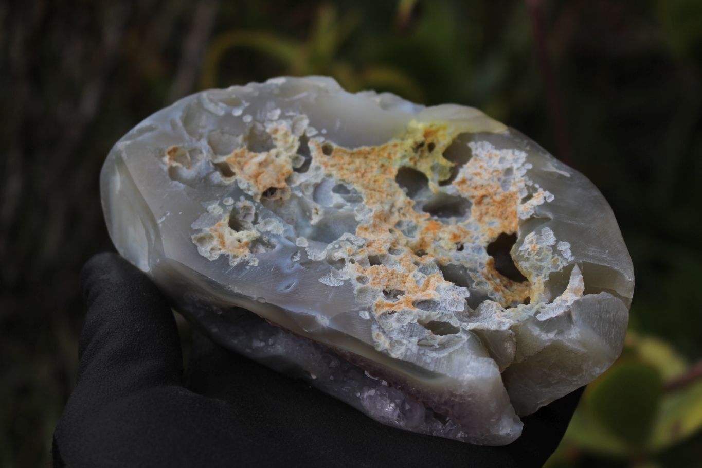 Polished Amethyst Agate Geodes With Crystalline Centres x 3 From Madagascar - TopRock
