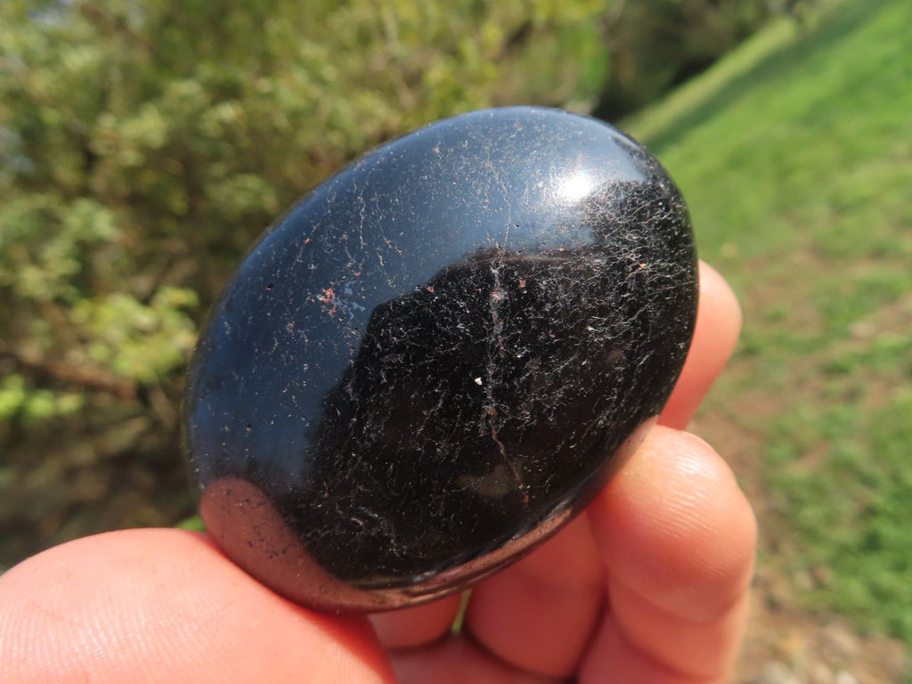 Polished Black Schorl Tourmaline Gallets  x 24 From Madagascar - TopRock