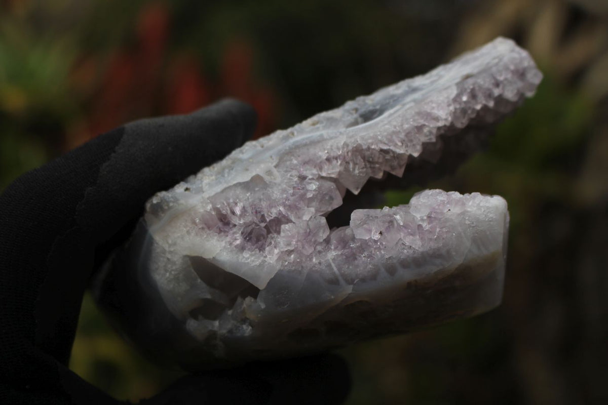 Polished Amethyst Agate Geodes With Crystalline Centres x 3 From Madagascar - TopRock
