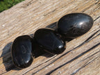 Polished Black Schorl Tourmaline Gallets  x 24 From Madagascar - TopRock